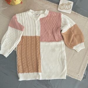 Toddler Color Block knit dress size 5